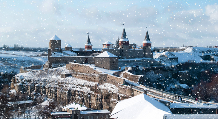 Атмосферний Новий рік у Кам'янець-Подільському